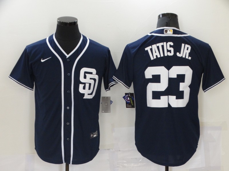 Personalized Padres 23 Fernando Tatis Jr. Navy Cool Base Jersey