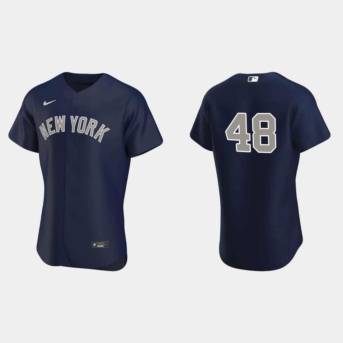 Personalized New York Yankees #48 Anthony Rizzo Men’s Navy Authentic MLB Jersey