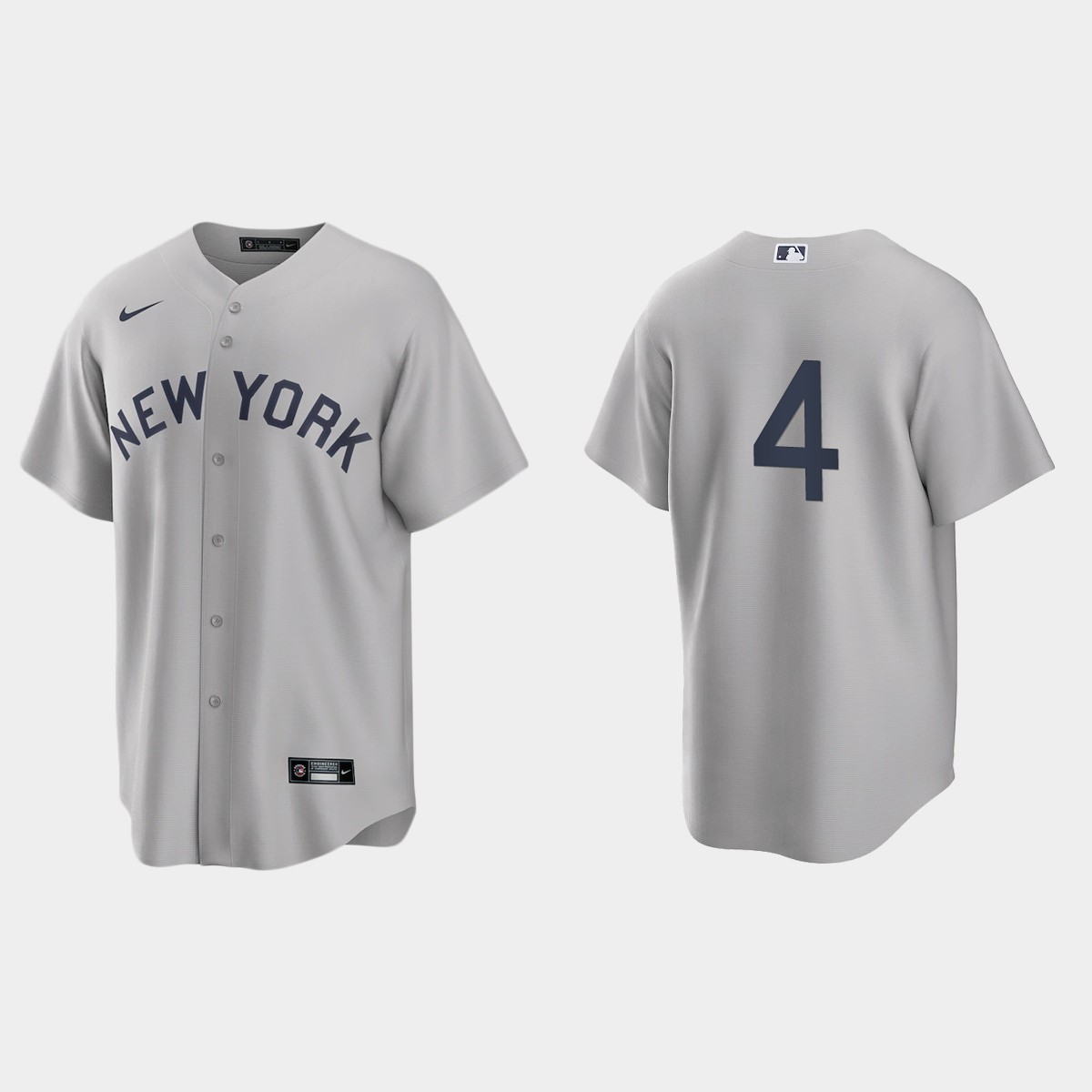 Personalized New York Yankees #4 Lou Gehrig Men’s Gray 2021 Field of Dreams Game MLB Jersey
