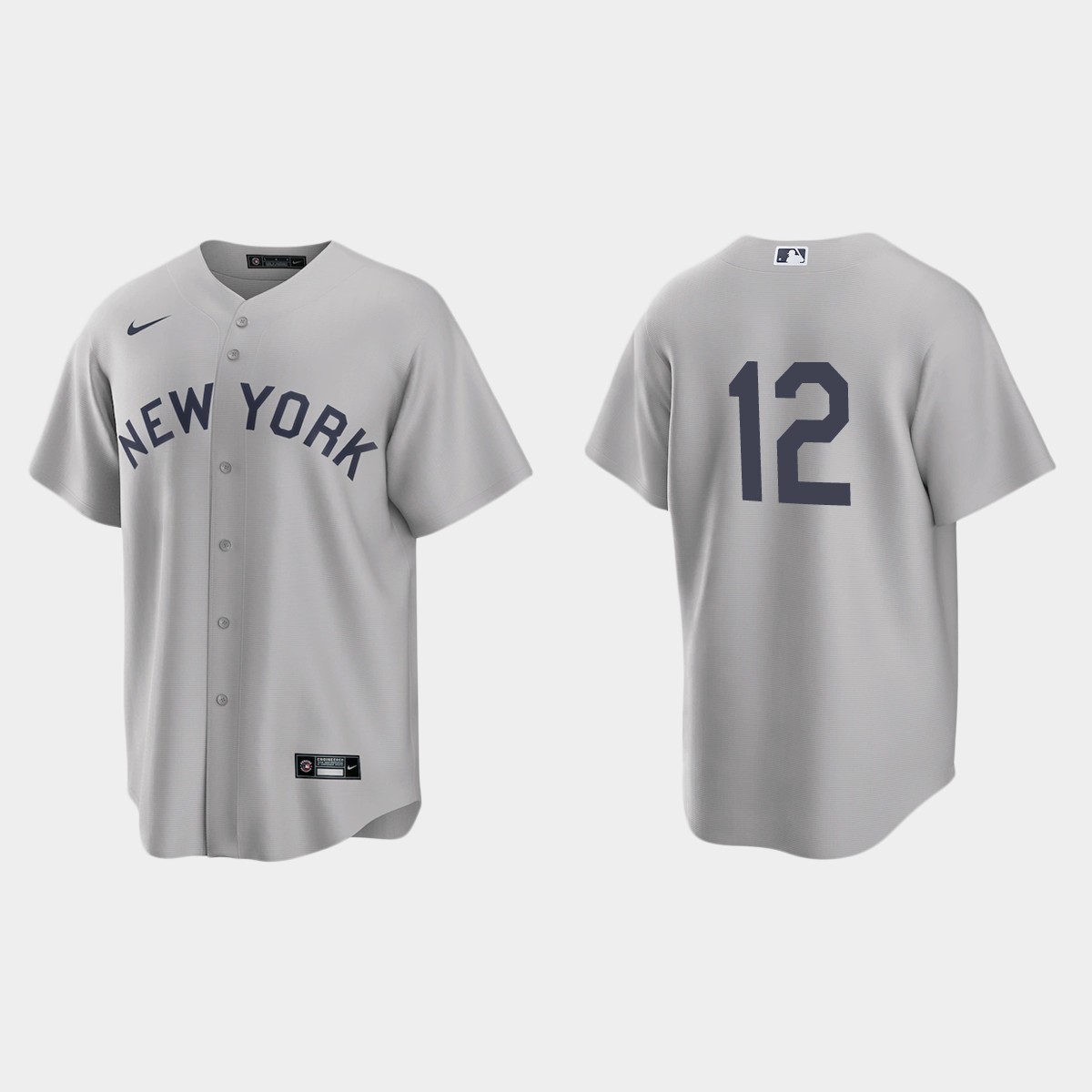 Personalized New York Yankees #12 Rougned Odor Men’s Gray 2021 Field of Dreams Game MLB Jersey