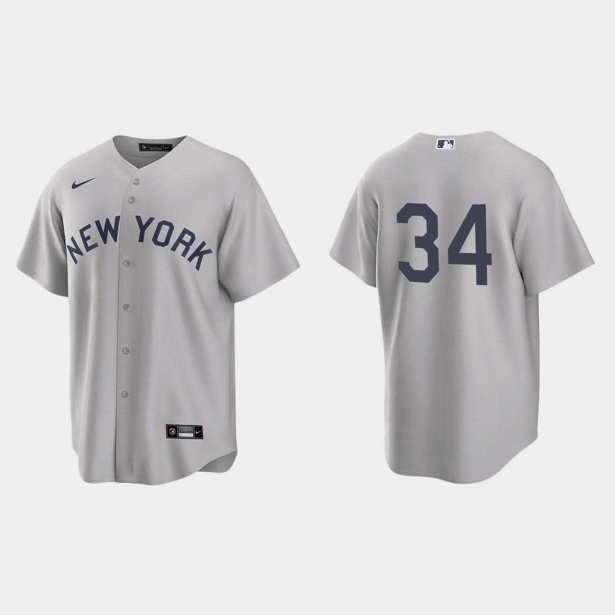 Personalized New York Yankees #34 Justin Wilson Men’s Gray 2021 Field of Dreams Game MLB Jersey