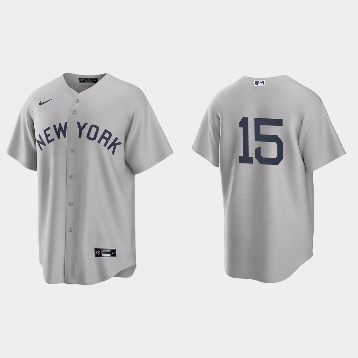 Personalized New York Yankees #15 Thurman Munson Men’s Gray 2021 Field of Dreams Game MLB Jersey