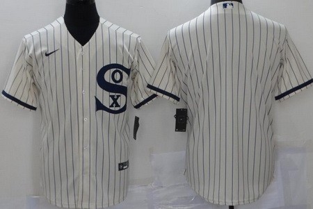 Personalized Men’s Chicago White Sox Blank Cream 2021 Field of Dreams Cool Base Jersey