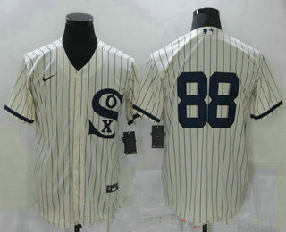 Personalized Men’s chicago white sox #88 luis robert 2021 cream field of dreams cool base stitched Jerseys