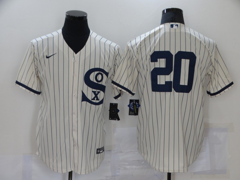 Personalized Men’s Chicago White Sox #20 Danny Mendick 2021 Cream Field of Dreams Cool Base Stitched Jersey