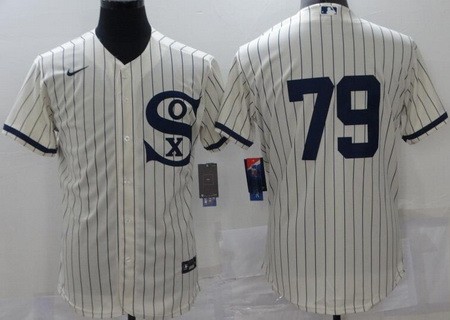 Personalized Men’s Chicago White Sox #79 Jose Abreu 2021 Cream Field of Dreams Name Cool Base Stitched Jersey