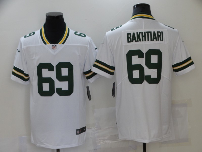 Personalized Packers 69 David Bakhtiari White Untouchable Limited Jersey