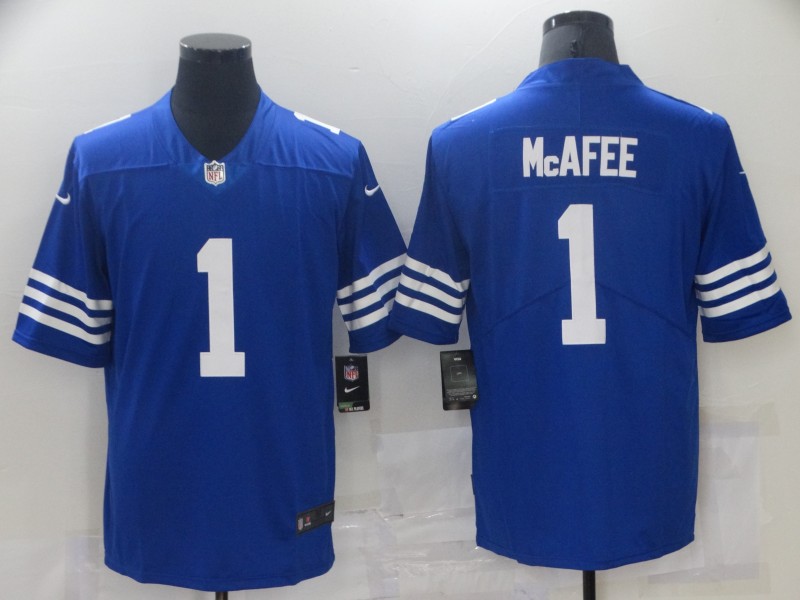 Personalized Colts 1 Pat McAfee Royal Untouchable Limited Jersey