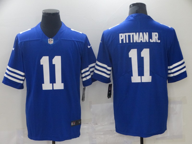 Personalized Colts 11 Michael Pittman JR. Royal Untouchable Limited Jersey