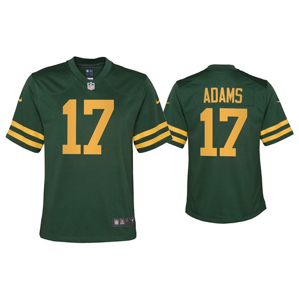 Personalized Youth Packers #17 Davante Adams Alternate Game Green Jersey