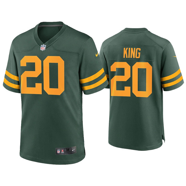 Personalized Men’s Packers #20 Kevin King Alternate Limited Green Jersey