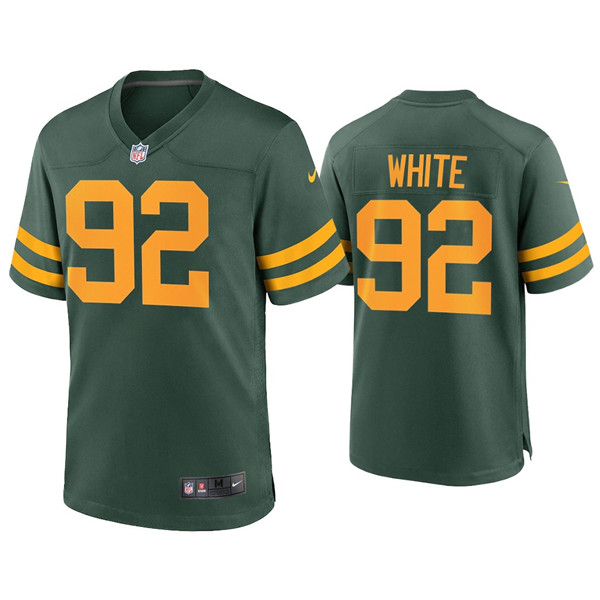 Personalized Men’s Packers #92 Reggie White Green Alternate Limited Jersey