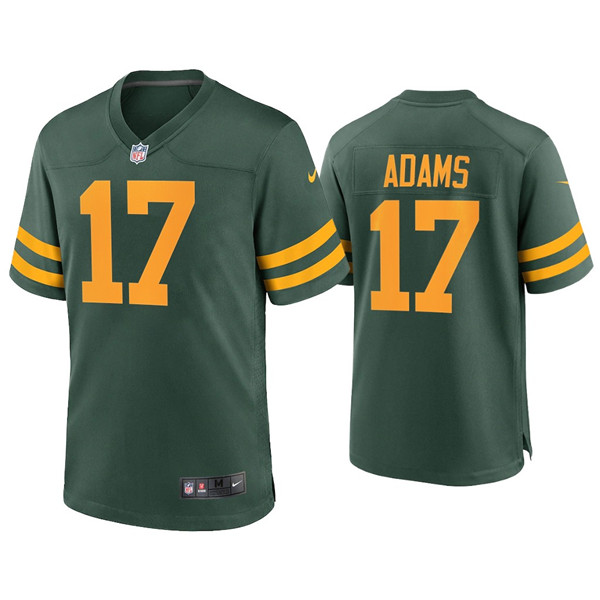 Personalized Men’s Packers #17 Davante Adams Green Alternate Limited Jersey