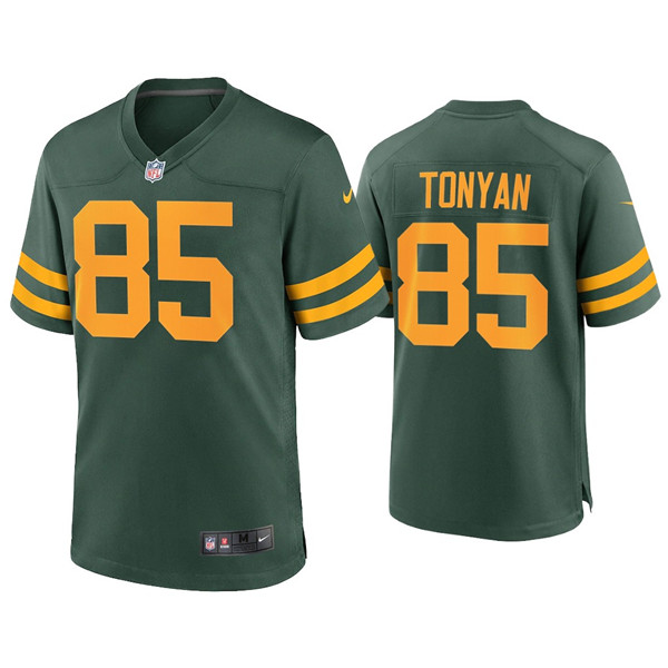 Personalized Men’s Packers #85 Robert Tonyan Alternate Limited Green Jersey