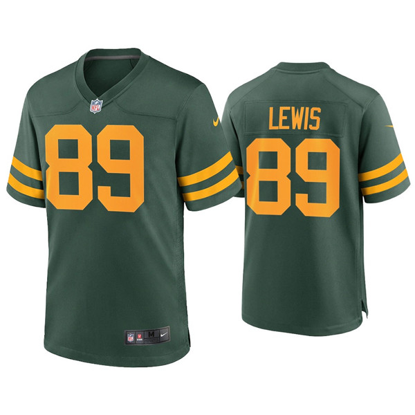 Personalized Men’s Packers #89 Marcedes Lewis Alternate Limited Green Jersey