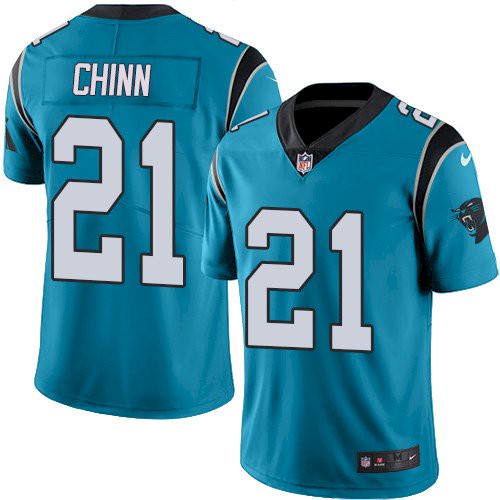 Personalized Carolina Panthers #21 Jeremy Chinn Blue Alternate Stitched NFL Untouchable Limited Jersey