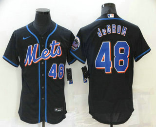 Personalized Men’s New York Mets #23 Javier Baez Black Stitched MLB Flex Base Jersey