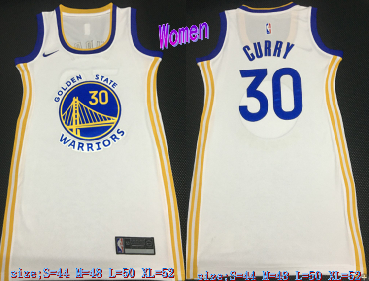 Personalized Women Warriors 30 Stephen Curry White Women Swingman Jersey