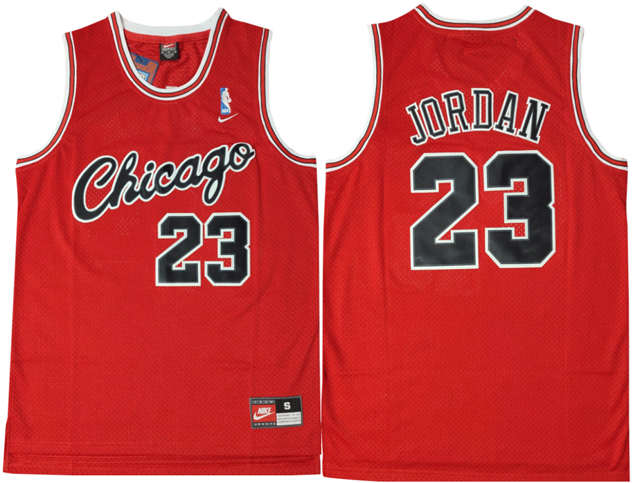 Personalized Bulls 23 Michael Jordan Red Swingman Jersey