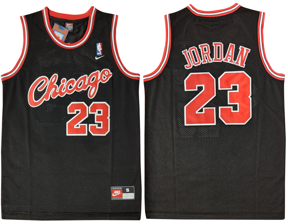 Personalized Bulls 23 Michael Jordan Black Swingman Jersey