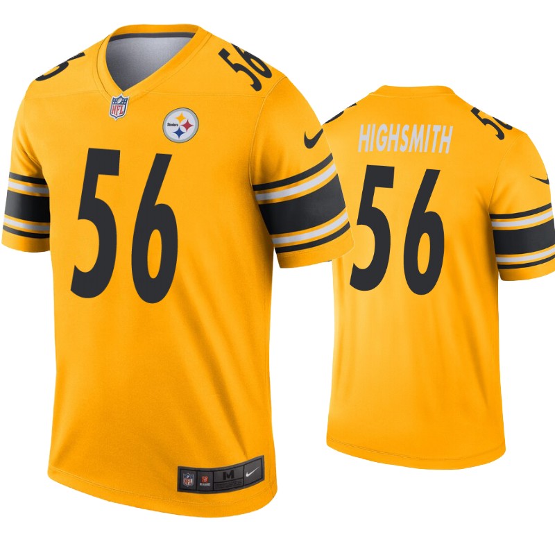 Personalized Men’s Steelers #56 Highsmith Gold Rush Jersey (1)