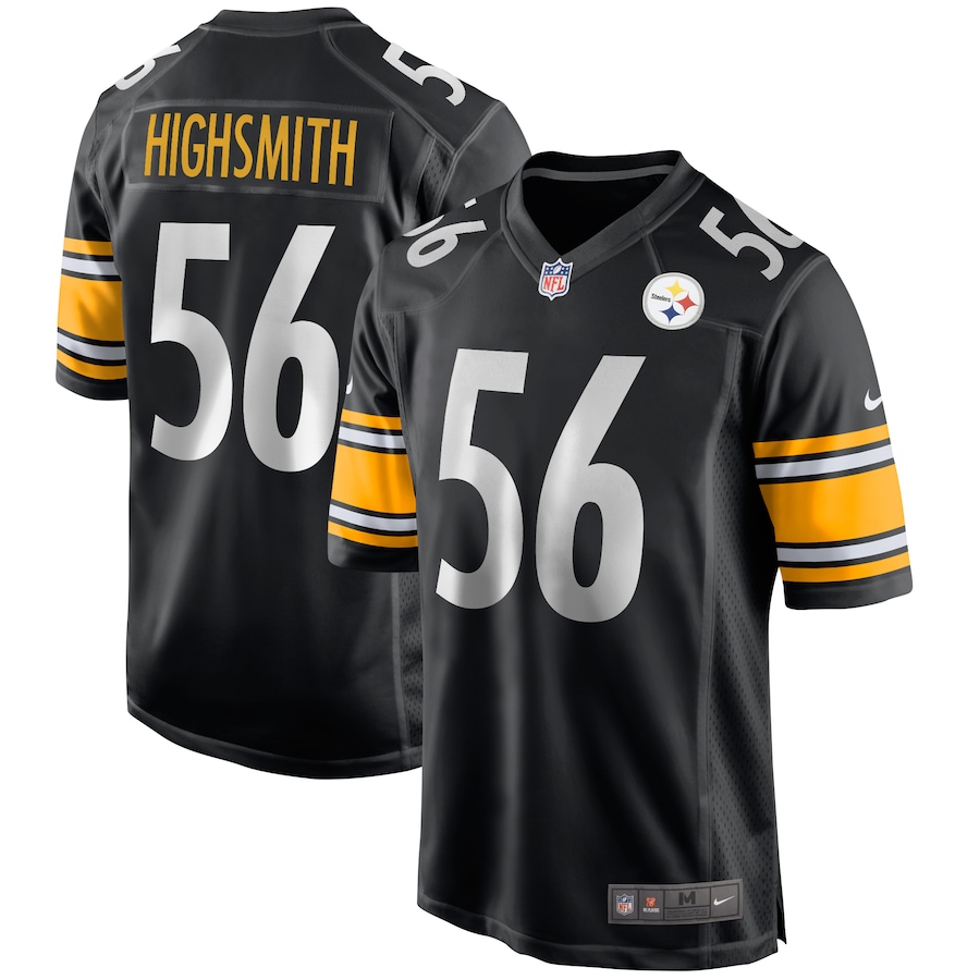 Personalized Men’s Steelers #56 Highsmith Black Limited Jersey