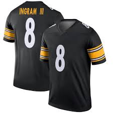 Personalized Men’s Steelers #8 Ingram III Black Limited Jersey