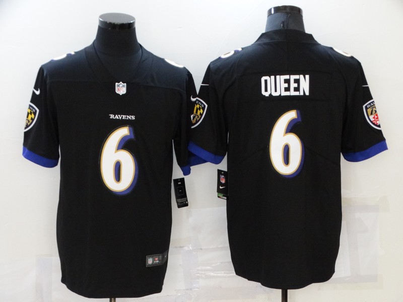 Personalized Ravens 6 Patrick Queen Black Untouchable Limited Jersey
