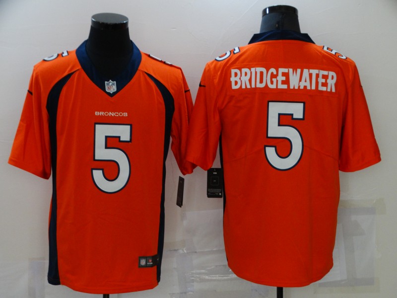 Personalized Broncos 5 Teddy Bridgewater Orange Untouchable Limited Jersey