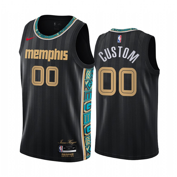 Personalized Men’s Grizzlies Personalized Swingman Black NBA 2020-21 City Edition Jersey
