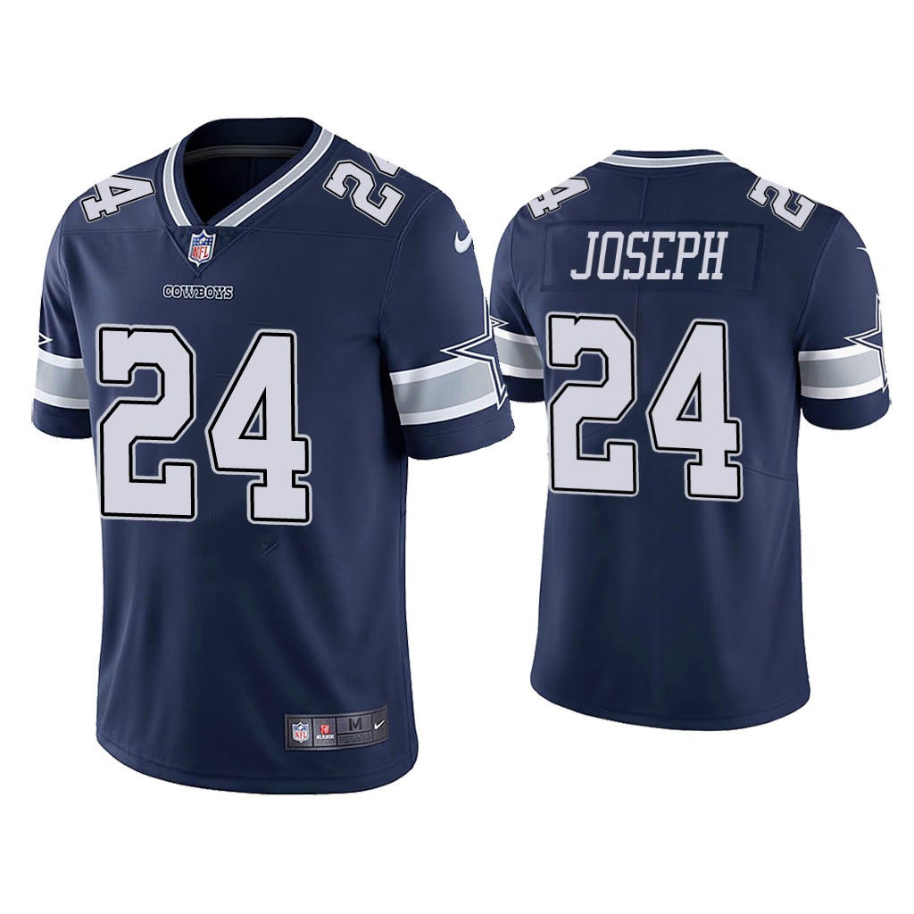 Personalized Men Cowboys #24 Kelvin Joseph Limited Navy Jersey