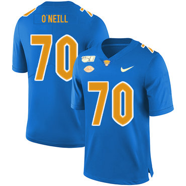 Personalized Pittsburgh Panthers 70 Brian O’Neill Blue 150th Anniversary Patch College Football Jersey