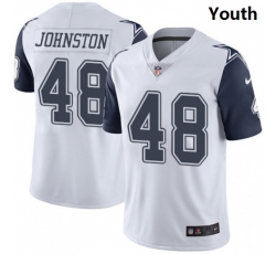 Personalized Youth Dallas Cowboys #48 Daryl Johnston Rush Limited Jersey