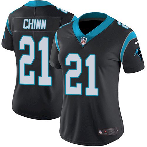 Personalized Women’s Carolina Panthers #21 Jeremy Chinn Black Women’s Stitched NFL Untouchable Limited Jersey
