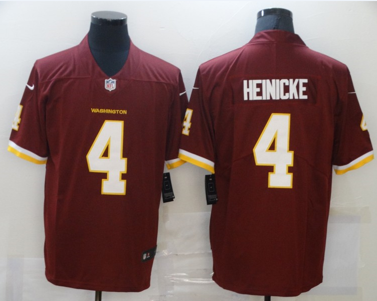 Personalized Men’s Washington Redskins #4 Taylor Heinicke Burgundy Red NEW 2020 Untouchable Stitched NFL Limited Jersey