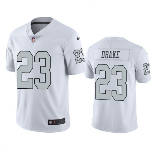 Personalized Men’s Las Vegas Raiders #23 Kenyan Drake Color Rush Limited White Jersey