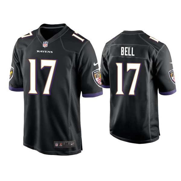 Personalized Men’s Ravens #17 Le’Veon Bell Limited Black Jersey