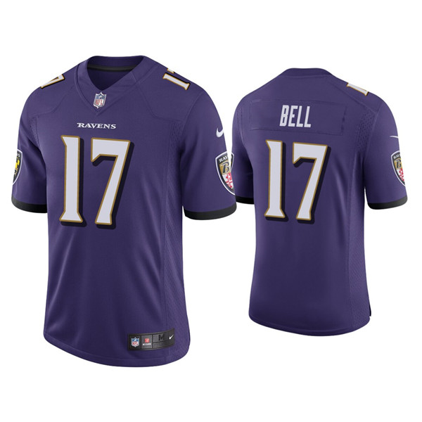 Personalized Men’s Ravens #17 Le’Veon Bell Ravens Limited Purple Jersey
