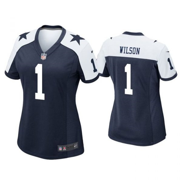 Personalized Women Dallas Cowboys #1 Cedrick Wilson Thanksgiving Limited Jersey