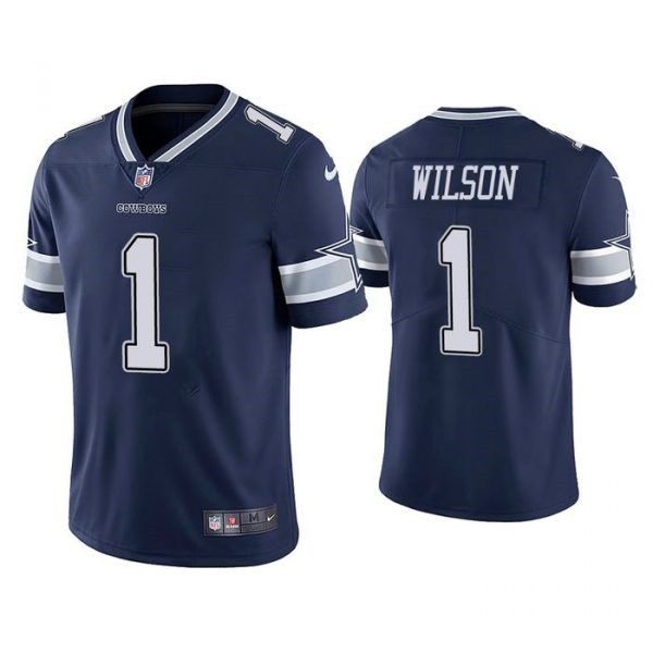 Personalized Men’s Dallas Cowboys #1 Cedrick Wilson Limited Navy Jersey