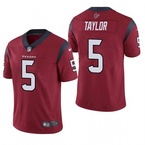 Personalized Men’s Houston Texans #5 Tyrod Taylor Red Untouchable Limited Stitched Jersey