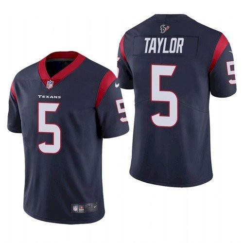 Personalized Men’s Houston Texans #5 Tyrod Taylor Navy Untouchable Limited Stitched Jersey