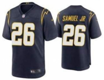 Personalized Men’s Los Angeles Chargers #26 Asante Samuel Jr. Navy Untouchable Limited Stitched Jersey
