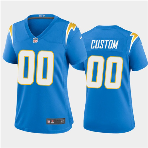 Personalized Custom Women New Los Angeles Chargers Limited Blue Jersey