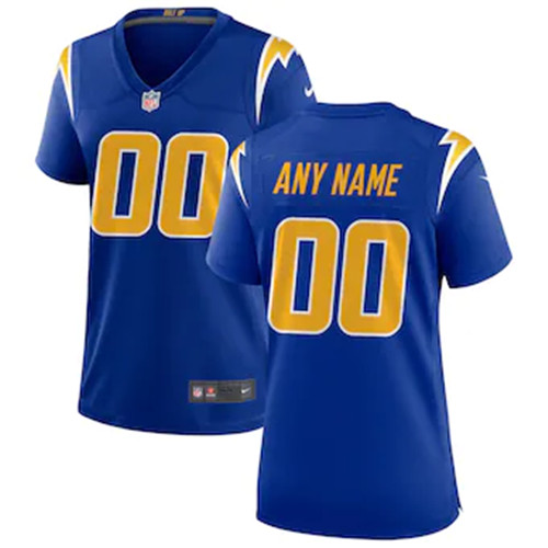 Personalized Custom Women New Los Angeles Chargers Limited Royal Jersey