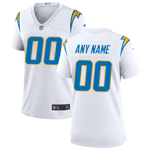 Personalized Custom Women New Los Angeles Chargers Limited White Jersey
