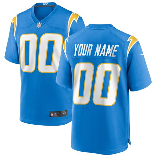 Personalized Custom Men’s New Los Angeles Chargers Limited Blue Jersey