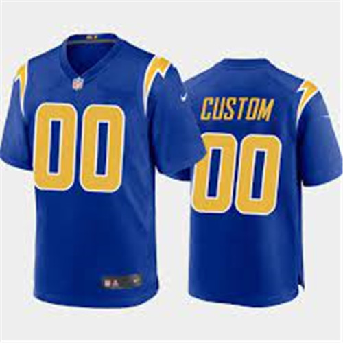 Personalized Custom Men’s New Los Angeles Chargers Limited Royal Jersey