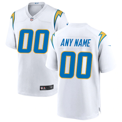 Personalized Custom Men’s New Los Angeles Chargers Limited White Jersey
