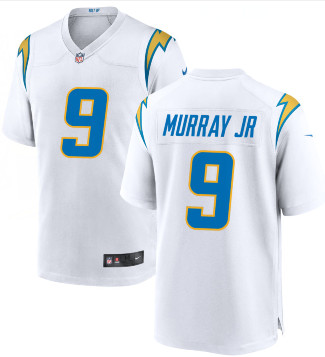 Personalized Men’s Chargers #9 Kenneth Murray Jr. New Untouchable Limited White Jersey
